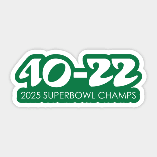Superbowl Champs Sticker